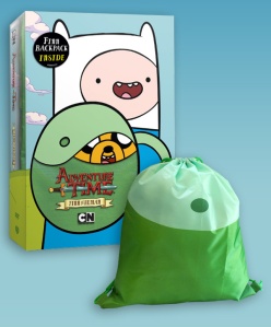 Adventure Time Finn the Human Backpack and DVD Box ArtAdventure Time Finn the Human Backpack and DVD Box Art